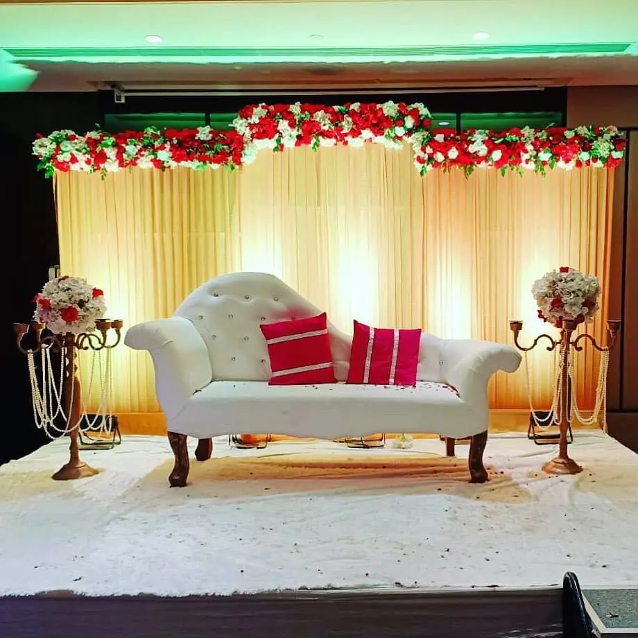 Bridal Stage Floral Backdrop #68 - BoB Caterer & Events Kolkata