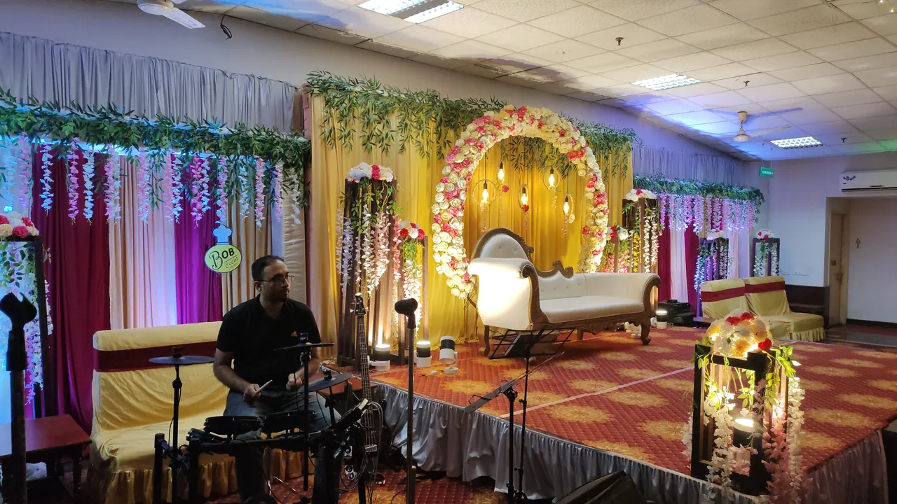Golden Floral Canopy & Lounge #200 - BoB Caterer & Events Kolkata